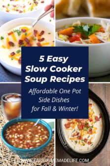 5 Easy Slow Cooker Soup Recipes - One Pot Side Dishes