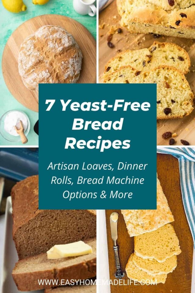 7 YeastFree Bread Recipes (Rolls & Bread Machine Options)