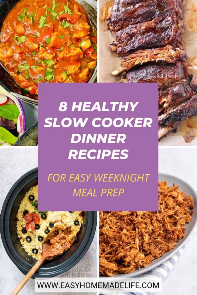 8 Healthy Slow Cooker Dinner Recipes, For Easy Weeknight Meal Prep.