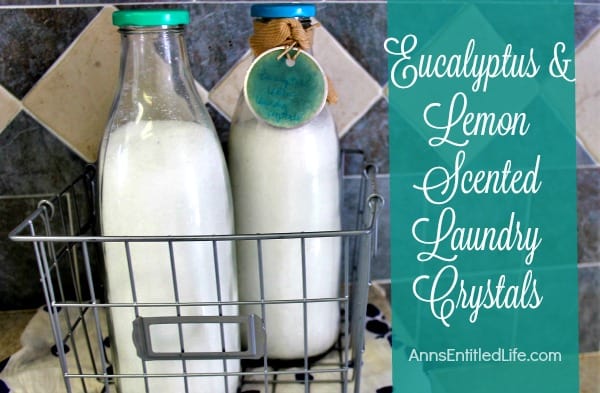 Eucalyptus and Lemon Scented Laundry Crystals, annsentitledlife.com.