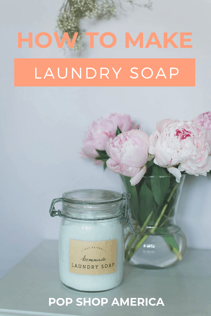 How to make laundry soap, Pop Shop America.