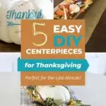5 Easy DIY Centerpieces for Thanksgiving Perfect for the Last-Minute collage.