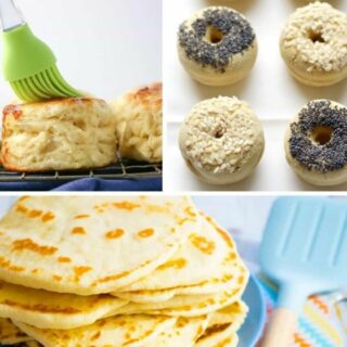 3-ingredient bread recipes collage.