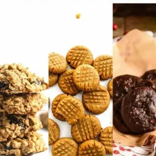 3-ingredient cookie recipes collage.