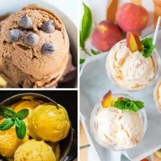 3-ingredient ice cream recipes collage.