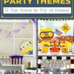 Boy birthday party themes, 13 fun ideas to try at home collage.