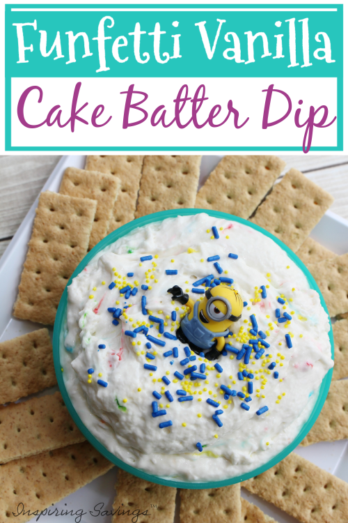 Funfetti vanilla cake batter dip.