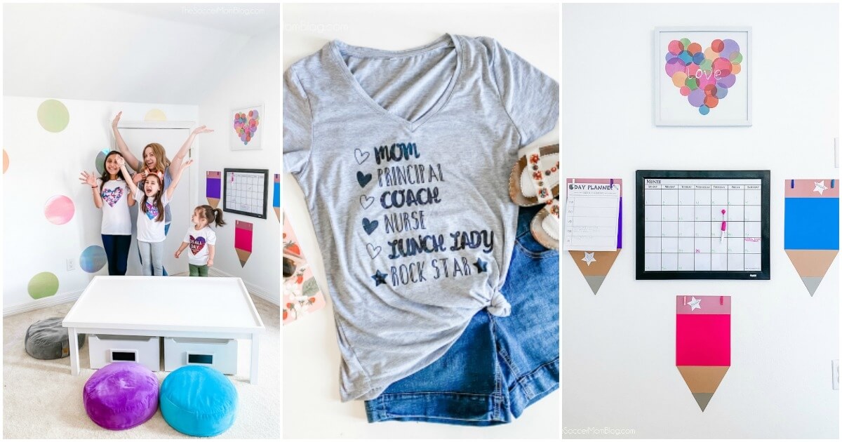 Cricut back to homeschool collage.