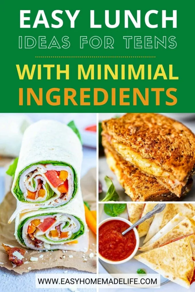 Does your teen have a hard time thinking in the morning? Help them out with these lunch ideas for teens. Packing lunch can be difficult when you’re still half asleep, so have some mercy and give them the recipes they need.