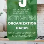 Check out these great kitchen organization hacks for how to organize a small kitchen without a pantry. If that’s your house, you’ll love our list of simple and cheap tips. It’s much easier to whip up meals when the heart of the home is neat and tidy.