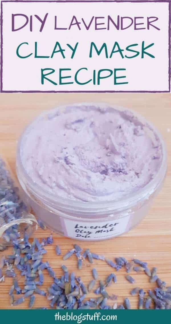 DIY lavender clay mask recipe.