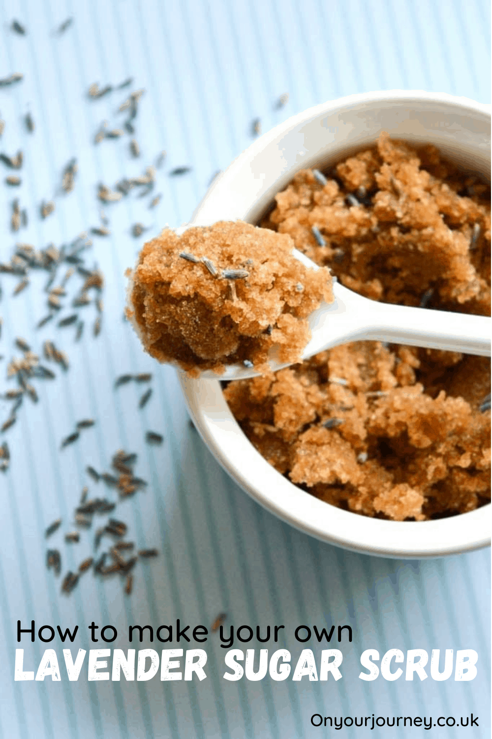 How to make your own lavender sugar scrub.