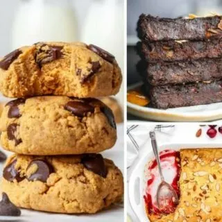 5-ingredient baked dessert recipes collage.