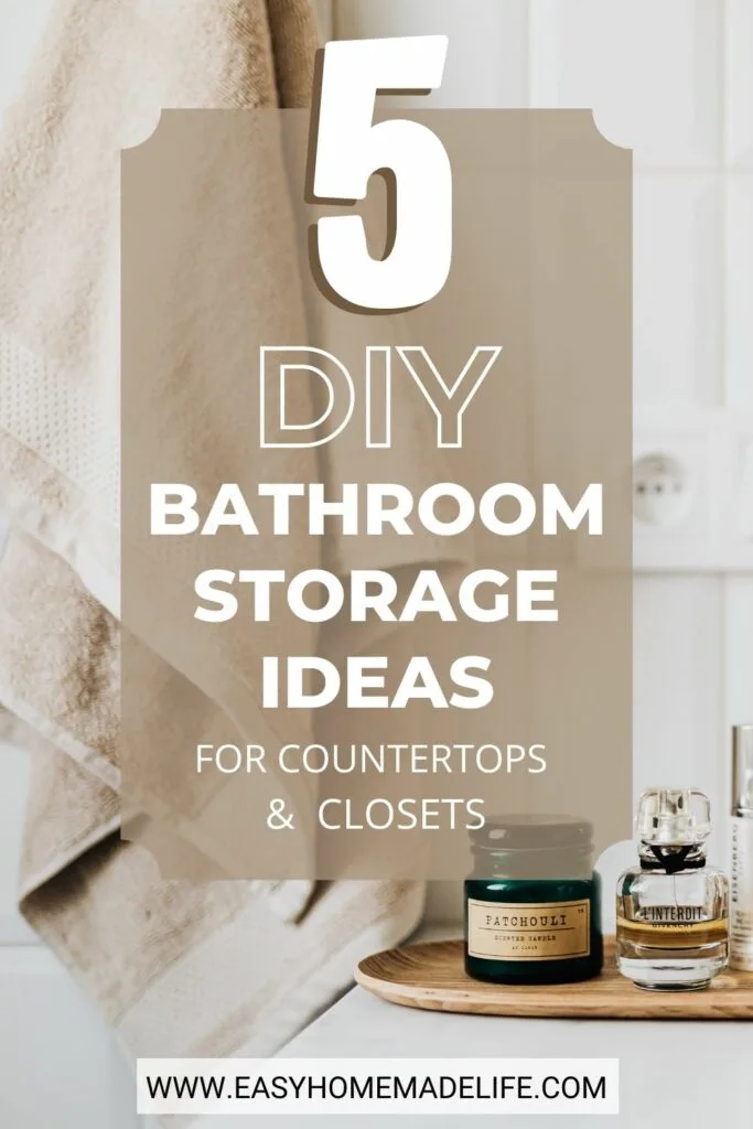 These DIY Bathroom Storage Ideas are as fun as they are functional. First, try a budget-friendly project you can bust out over a weekend. Then, bask in the glory of a neatly organized bathroom.
