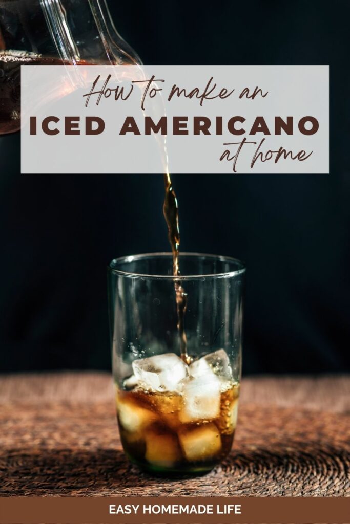 How to make an iced americano at home.
