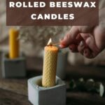 How to make rolled beeswax candles.