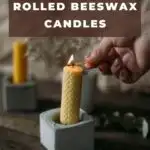 How to make rolled beeswax candles.