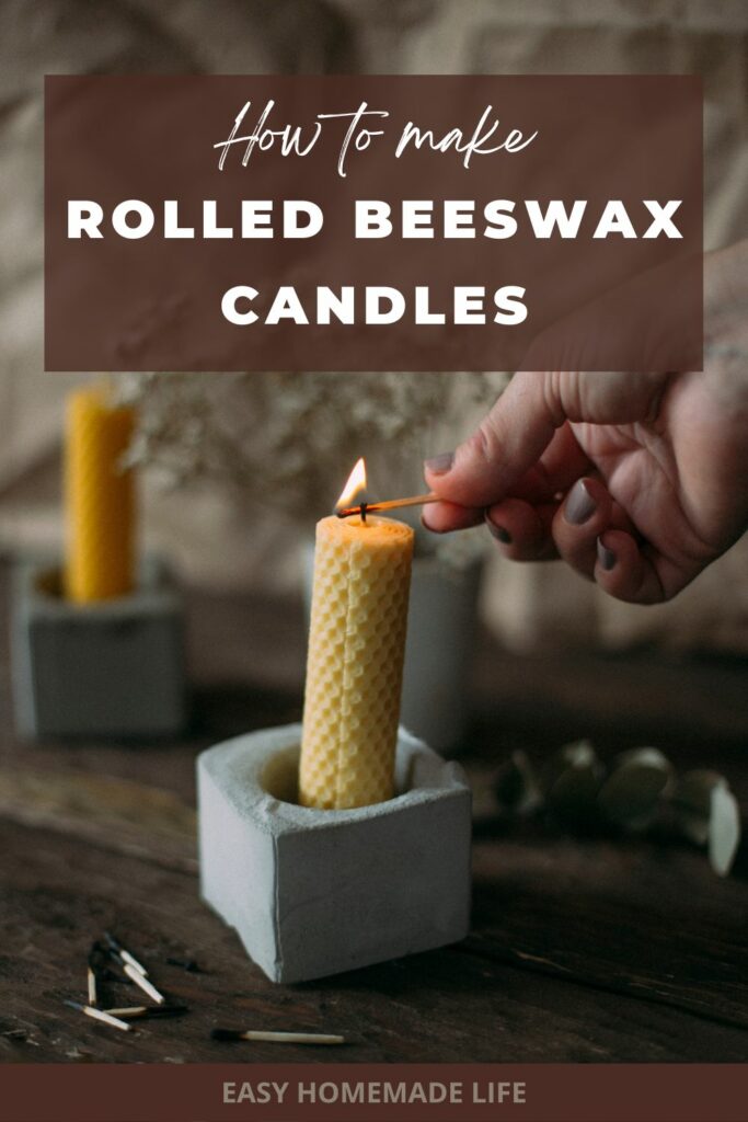 How to make rolled beeswax candles.