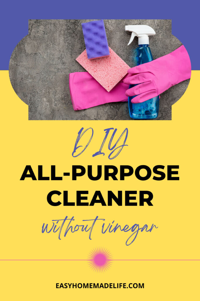 DIY all-purpose cleaner without vinegar.