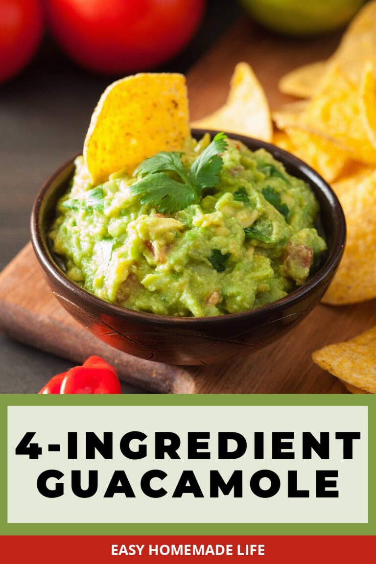 4Ingredient Guacamole Recipe