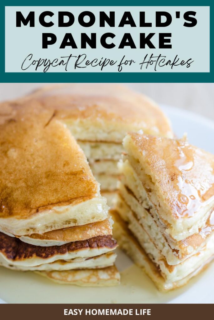 McDonald's pancake copycat recipe for hotcakes.