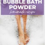 DIY bubble bath powder homemade recipe.