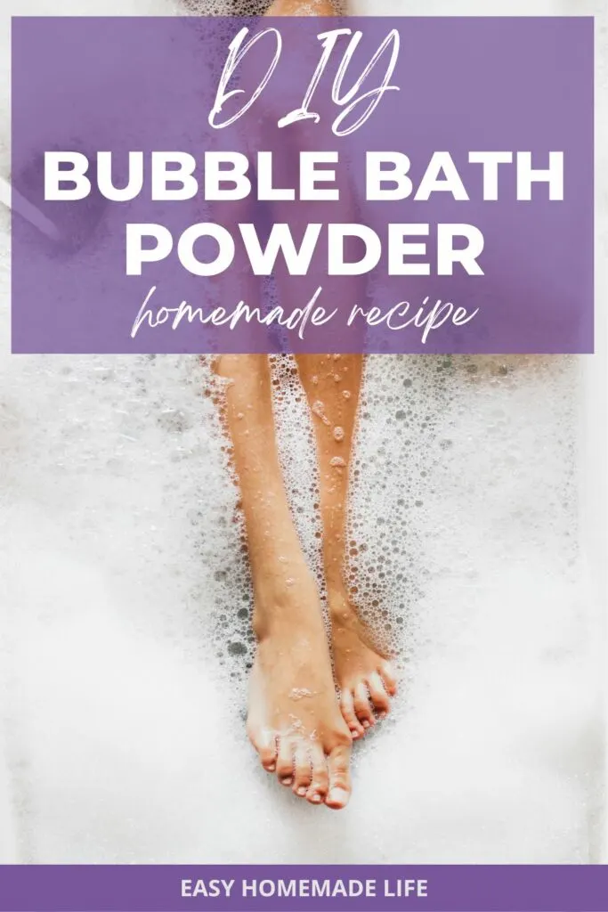 Bubble bath powder diy