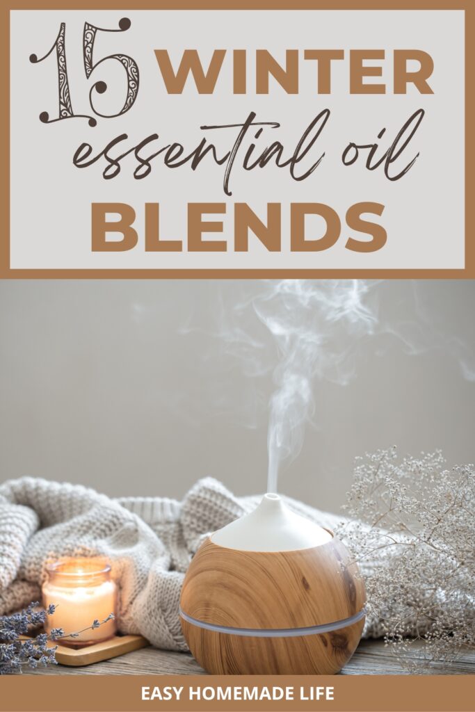 15 winter essential oil blends.