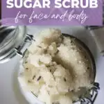 DIY Lavender sugar scrub for face and body.