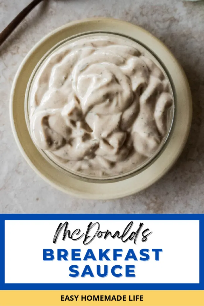 mcdonalds breakfast sauce