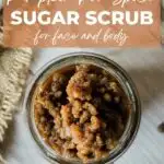 Pumpkin spice latte sugar scrub