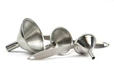 Stainless steel funnels