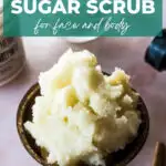 Whipped sugar scrub for face and body.