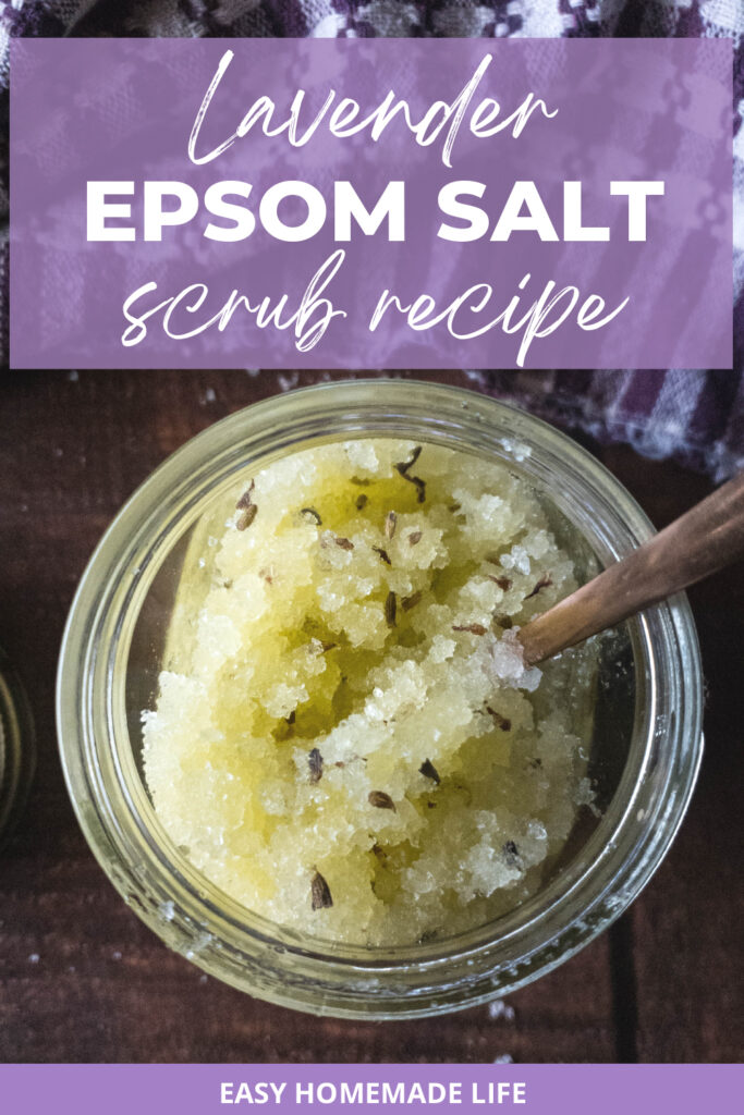 Lavender epsom salt scrub recipe.