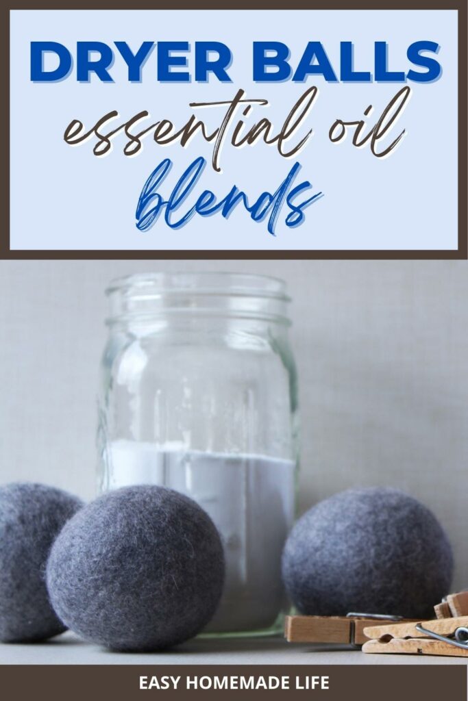 Wool dryer balls essential oil