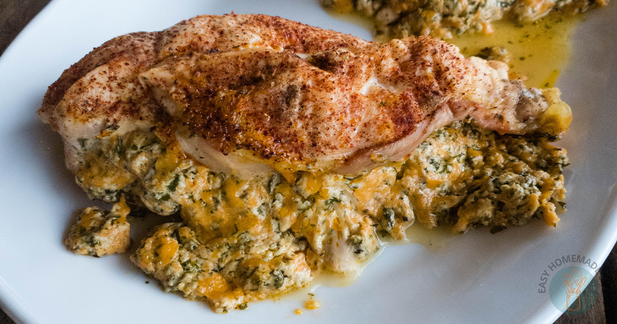 Copycat Ruth's Chris Stuffed Chicken Recipe - Easy Homemade Life
