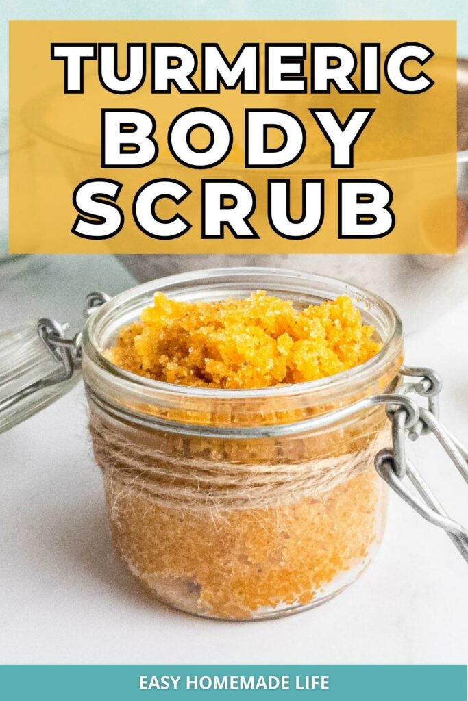 Turmeric body scrub.