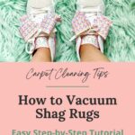 how to vacuum shag rugs tutorial PIN image