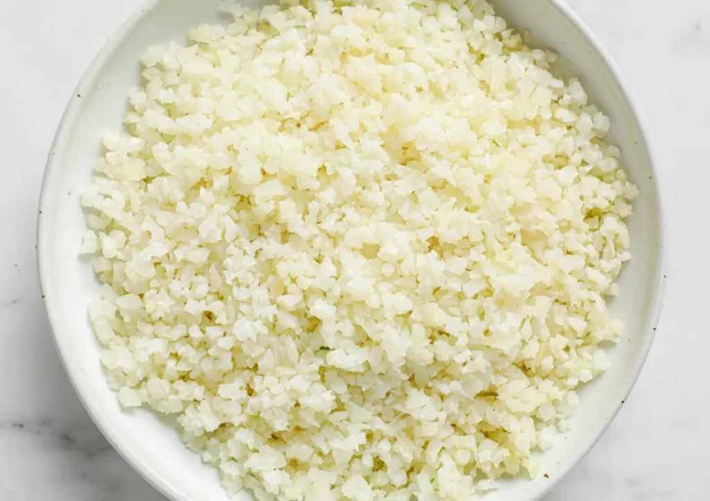bowl of cauliflower rice