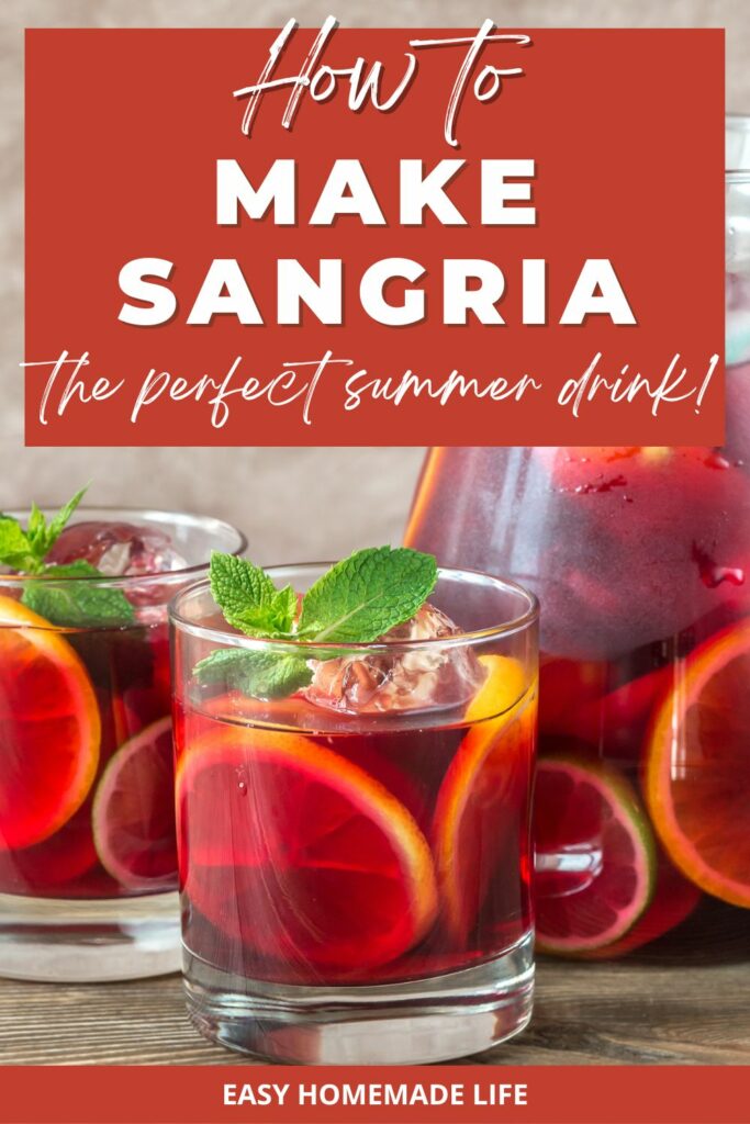 How to make sangria, the perfect summer drink.