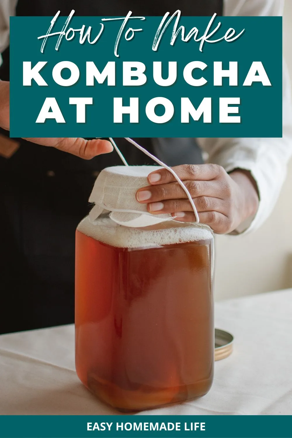 How to make kombucha at home.