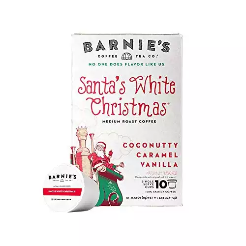 Barnie's Single Serve Santa's White Christmas Coffee Pods