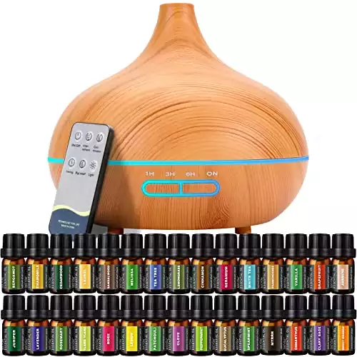 Aromatherapy Diffuser & Essential Oil Set