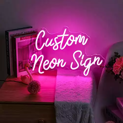 Custom Neon Sign Dimmable, Handmade LED Neon Light for Room Decor