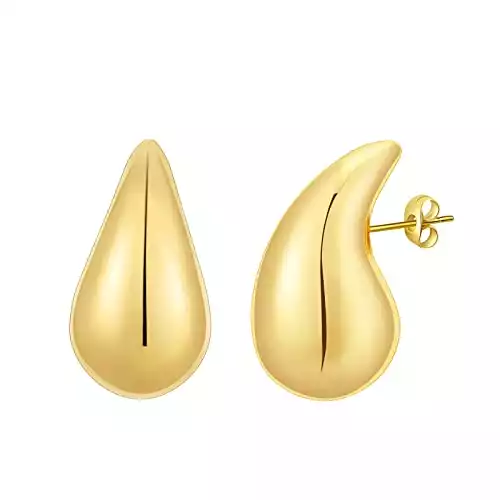 Chunky Gold Hoop Earrings