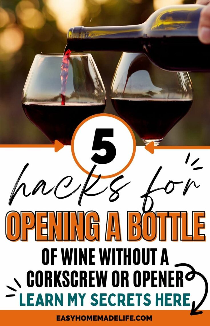 How to Get a Wine Bottle Open Without a Corkscrew