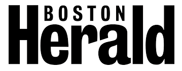 The image shows the logo of the Boston Herald, featuring the words "Boston Herald" in bold black letters.